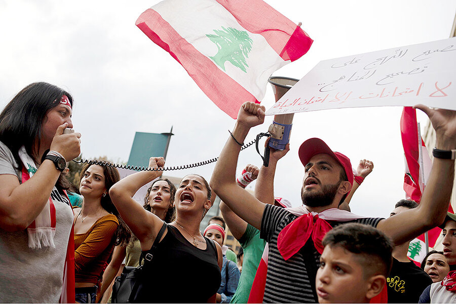 Lebanon protests push radical notion in sectarian nation unity